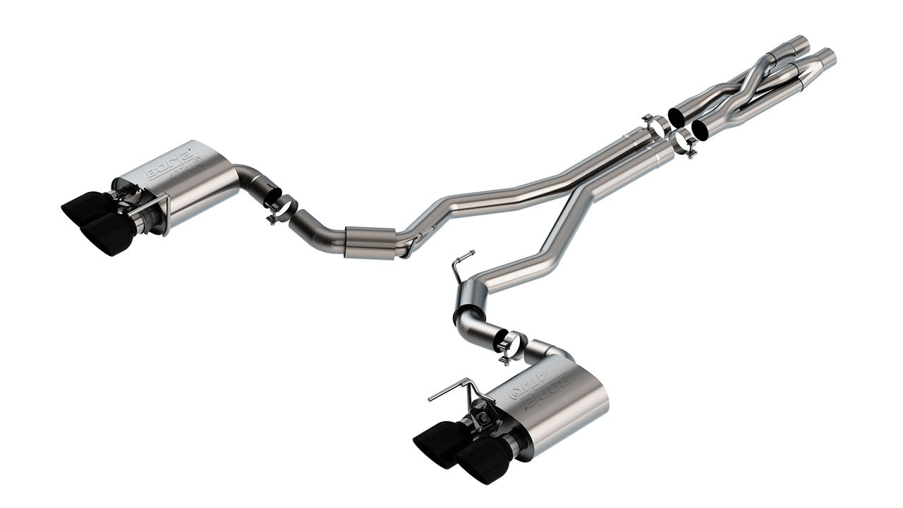 Borla ATAK Cat-Back Exhaust with Black Chrome Tips