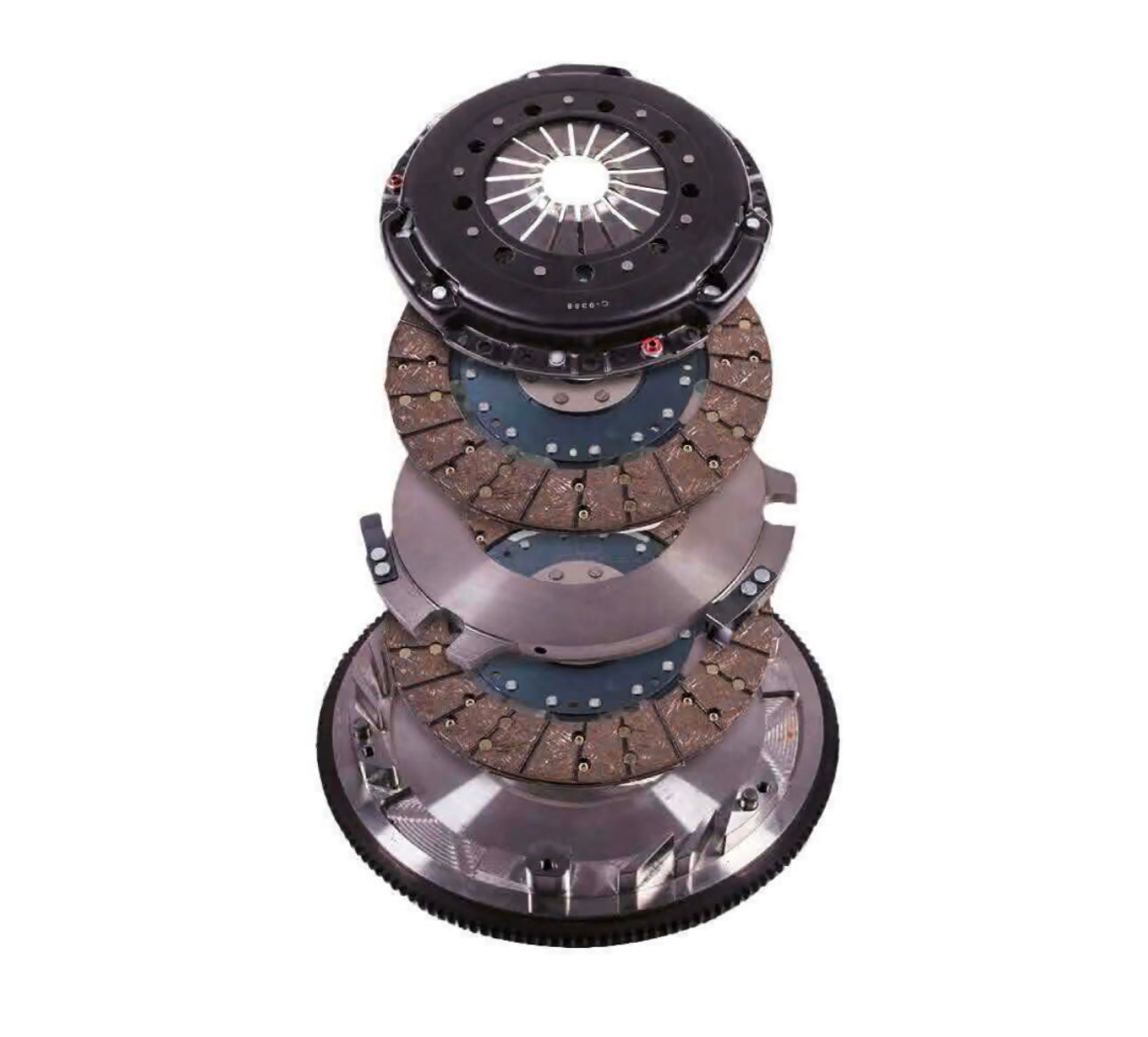Vengeance Stage 1 Clutch SN95/S197 6 Bolt Organic Twin Disc (1996 - 2010 Ford Mustang 4.6) - DM1-07-02