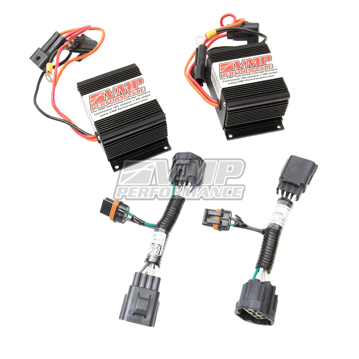 VMP DUAL PLUG N PLAY FUEL PUMP VOLTAGE BOOSTER 40 AMP 2016-2018 GT350